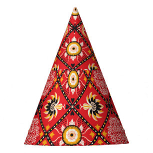 Vintage Paisley Passion - Asian Silk Sensation! Party Hat