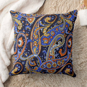 Vintage Paisley Pattern, Persian Floral Design Cushion
