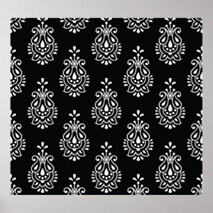Vintage paisley, seamless elegant pattern. poster