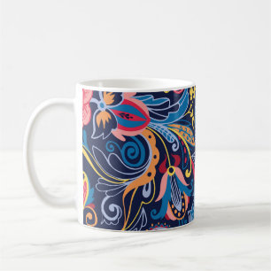 Vintage Paisley Seamless Pattern Design Coffee Mug