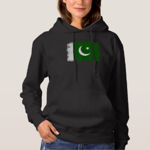 Vintage Pakistan Flag Pakistani Independence Day Hoodie
