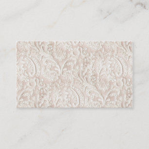 Vintage Pale Pink Lace Business Card