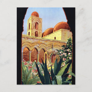 Vintage Palermo Sicilia Postcard
