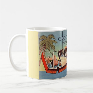 Vintage Palm Beach Greeting Mug