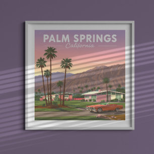 Vintage Palm Springs California Poster