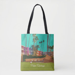 Vintage Palm Springs Summer Travel Tote Bag