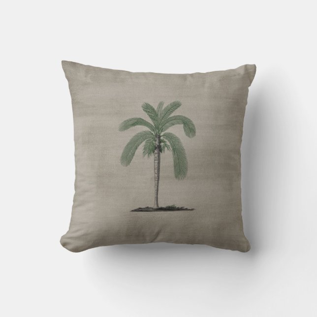Vintage Palm Tree Cushion (Front)