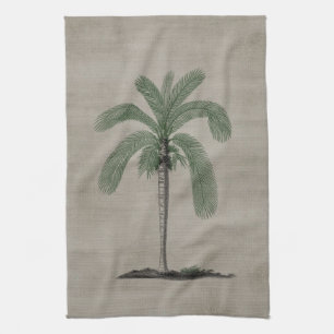 Vintage Palm Tree Tea Towel