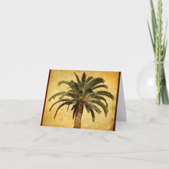 Vintage Palm Tree - Tropical Customised Template (Front)