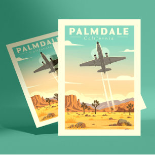 Vintage Palmdale California Postcard