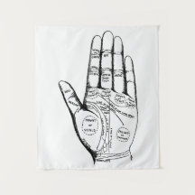 Vintage Palmistry Chart Palm Reading