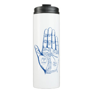 Vintage Palmistry Chart Palm Reading Thermal Tumbler