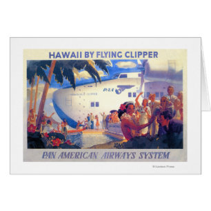 Vintage Pan American Travel Poster - Hawaii