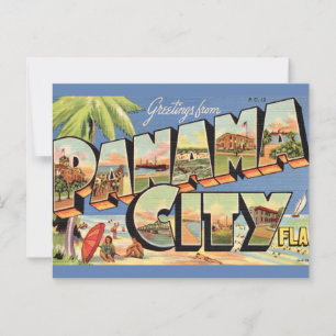 Vintage Panama City Florida Postcard