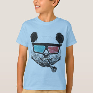Vintage panda 3-D glasses T-Shirt