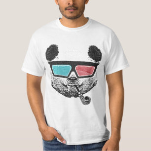 Vintage panda 3-D glasses T-Shirt