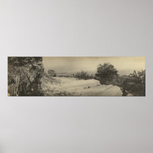 Vintage Panoramic Glacial Grooves Kelleys Island O Poster