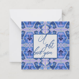 Vintage Pansies in Lavender & Blue Card