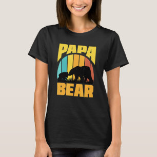 Vintage Papa Bear Father Dad Humour For Husband D T-Shirt