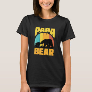 Vintage Papa Bear Father Dad Humour For Husband D T-Shirt
