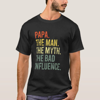 Vintage Papa The Man Myth Legend Grandpa Retro T-Shirt