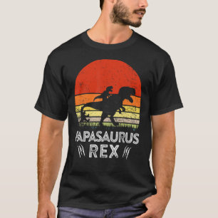 Vintage Papasaurus Rex Dinosaur Matching Family Fa T-Shirt