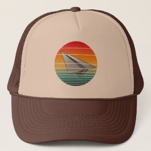 Vintage Paper Aeroplane Trucker Hat