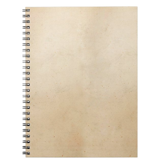 Vintage Paper Antique Parchment Template Blank Notebook (Front)