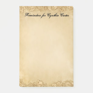 Vintage Paper Background in Ivory Hues Post-it Notes