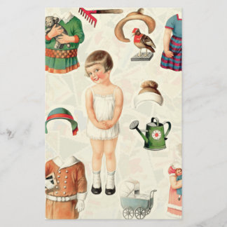 Vintage Paper Dolls Stationery