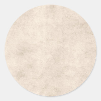Vintage Paper Parchment Paper Template Blank Classic Round Sticker