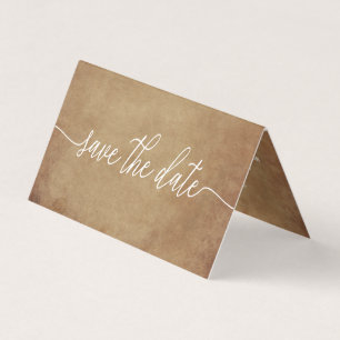 Vintage Paper, Photo Save The Date Card