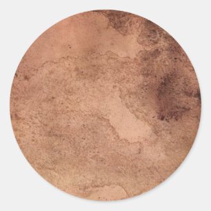 Vintage Paper Texture Round Sticker