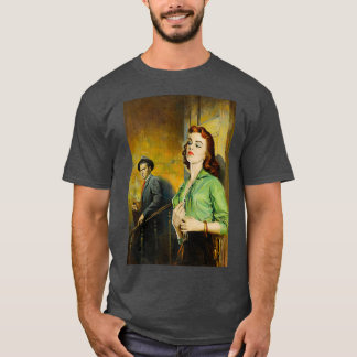 Vintage Paperback Illustration Detective T-Shirt
