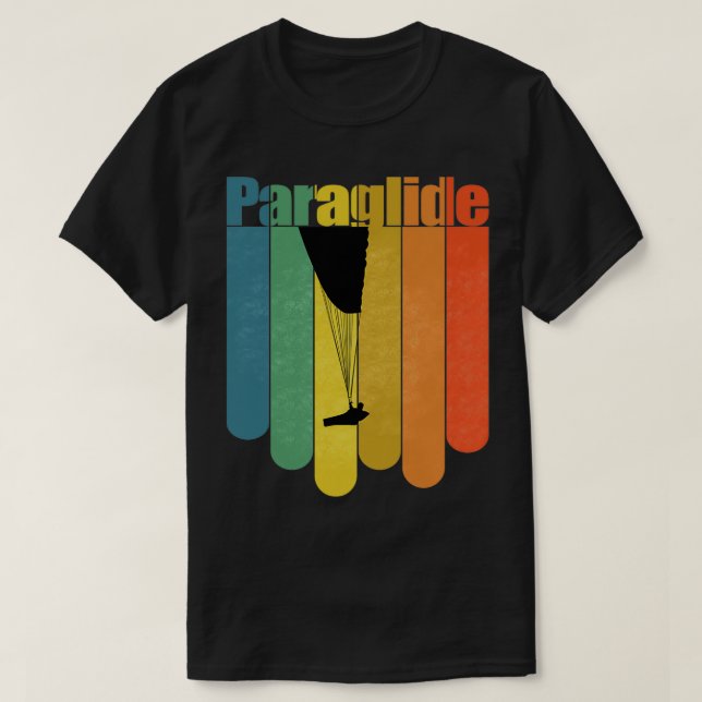Vintage paragliding paraglider pilot gift 6 T-Shirt (Design Front)