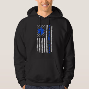 Vintage Paramedic US Flag For Medical EMT EMS Medi Hoodie