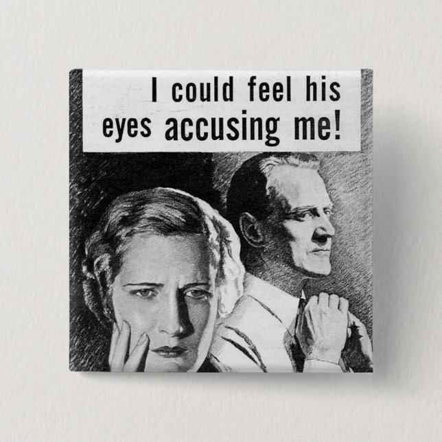 Vintage Paranoia 15 Cm Square Badge (Front)