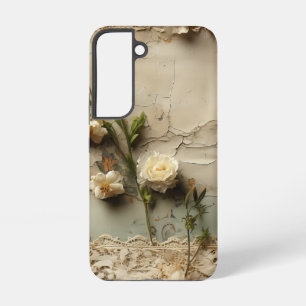 Vintage Parchment Love Letter with Flowers (3) Samsung Galaxy Case