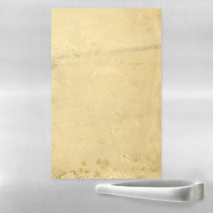 Vintage Parchment Stained Rustic Magnetic Dry Erase Sheet