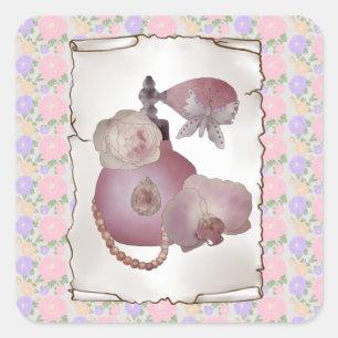 Vintage Parfüm  Square Sticker