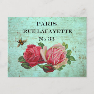 Vintage Paris Address Postcards