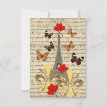 Vintage Paris & butterflies