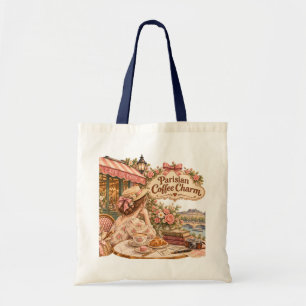 Vintage Paris Cafe Tote Bag