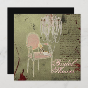 Vintage Paris Chic  Bridal Shower Invitation