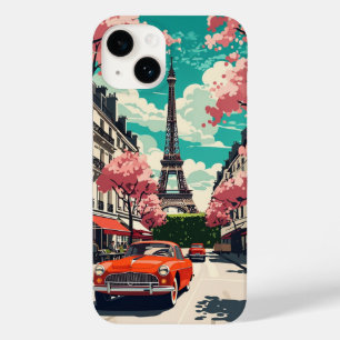 Vintage Paris Eiffel Tower  Case-Mate iPhone 14 Case