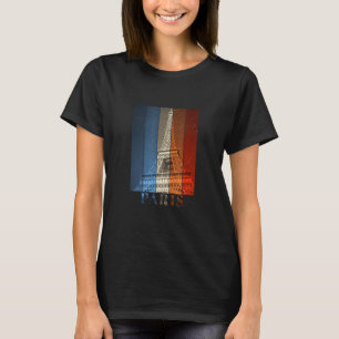 Vintage Paris Eiffel Tower France Travel T-Shirt