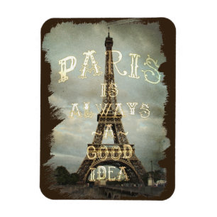 Vintage Paris Eiffel Tower Magnet