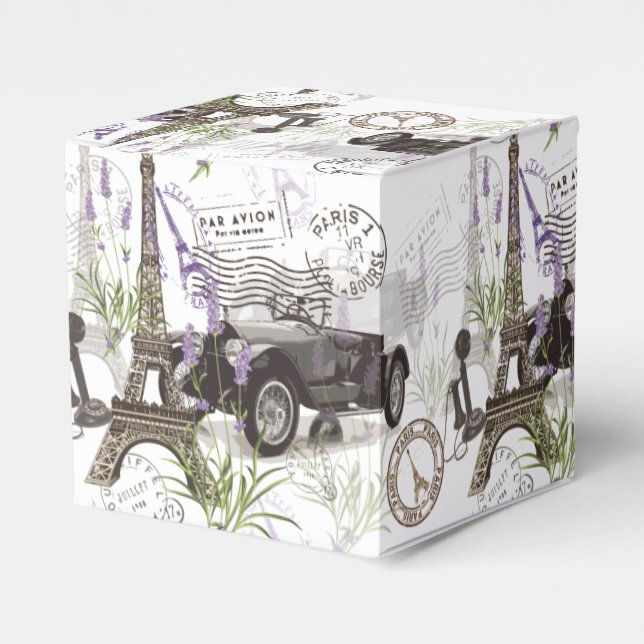 Vintage Paris Favour Box (Front Side)