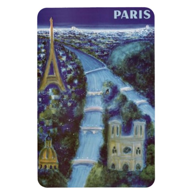 Vintage Paris, France - Magnet (Vertical)