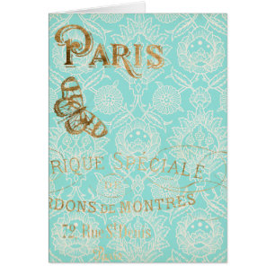 Vintage Paris Gold Design